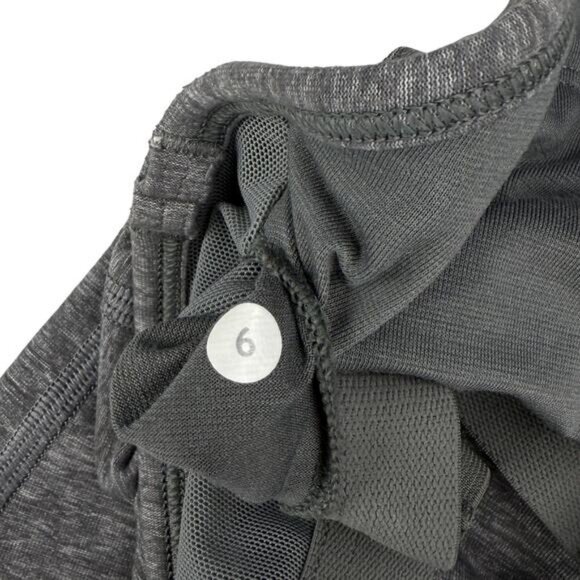 LULULEMON Power Y Tank Heathered Slate Size 6 - Picture 8 of 9